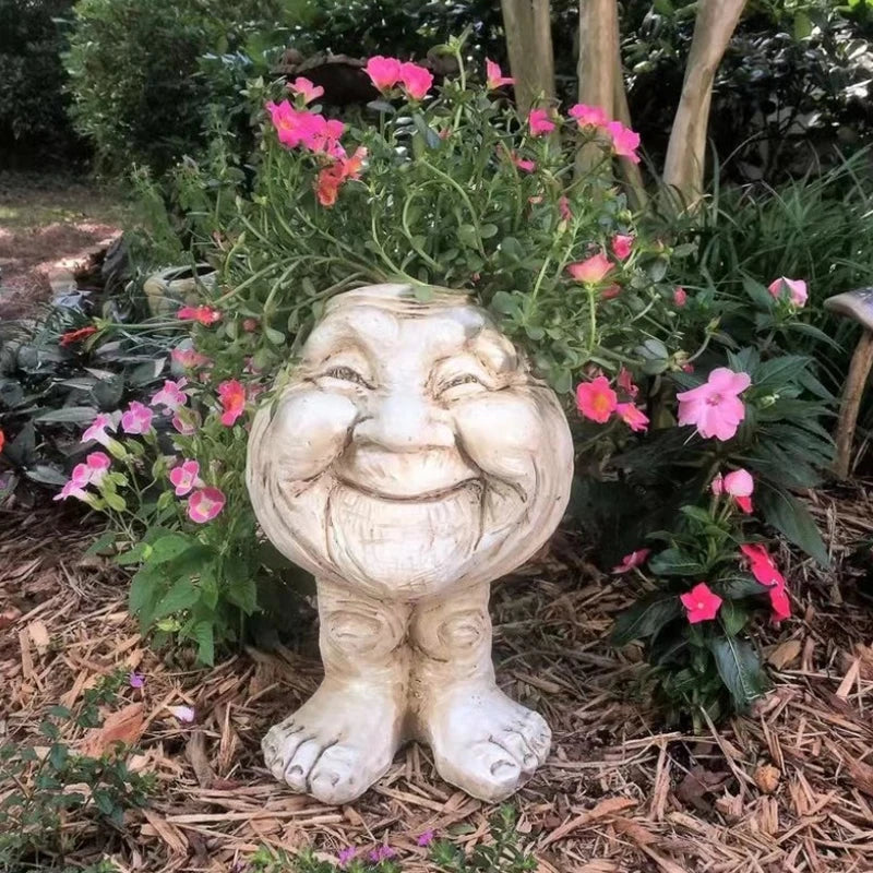 Funny Face Resin Succulent Planter - GigglePot-1-State of Style