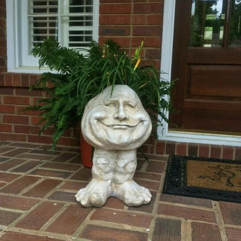 Funny Face Resin Succulent Planter - GigglePot-2-State of Style