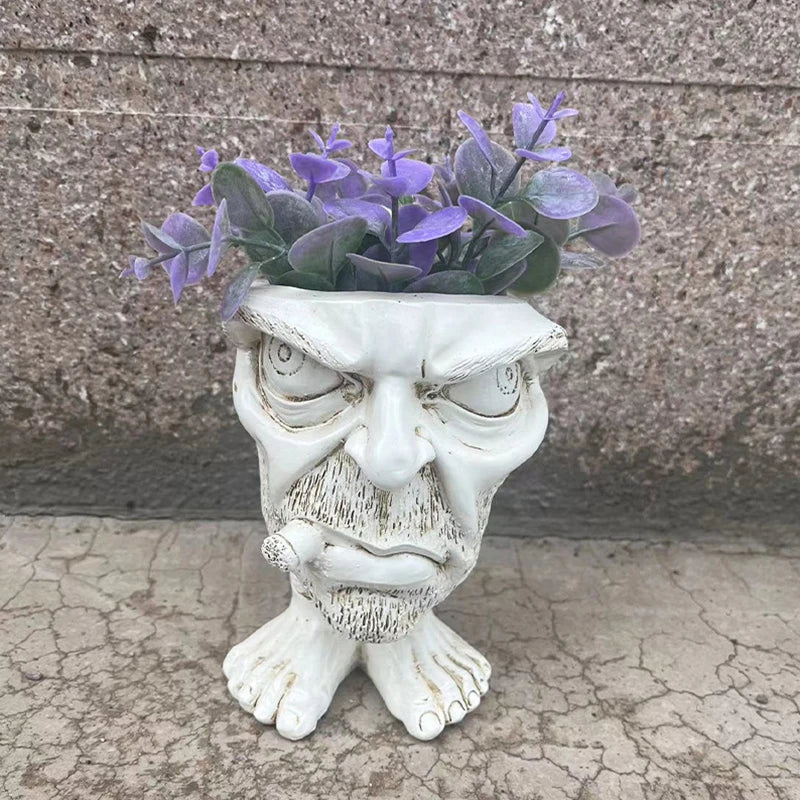 Funny Face Resin Succulent Planter - GigglePot-6-State of Style