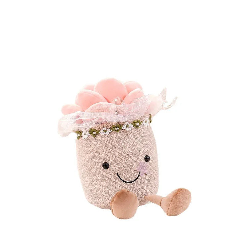 Funny Flower Cuddle - BloomBuddy-Pink Flower Pot-State of Style