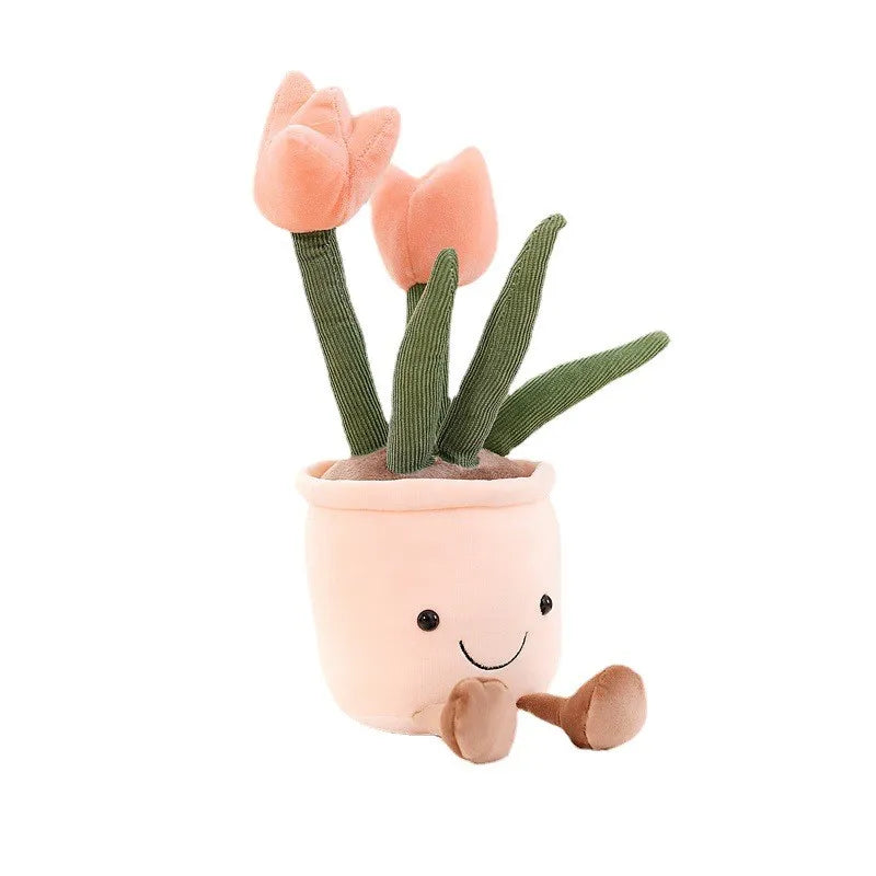 Funny Flower Cuddle - BloomBuddy-Pink Tulip-State of Style