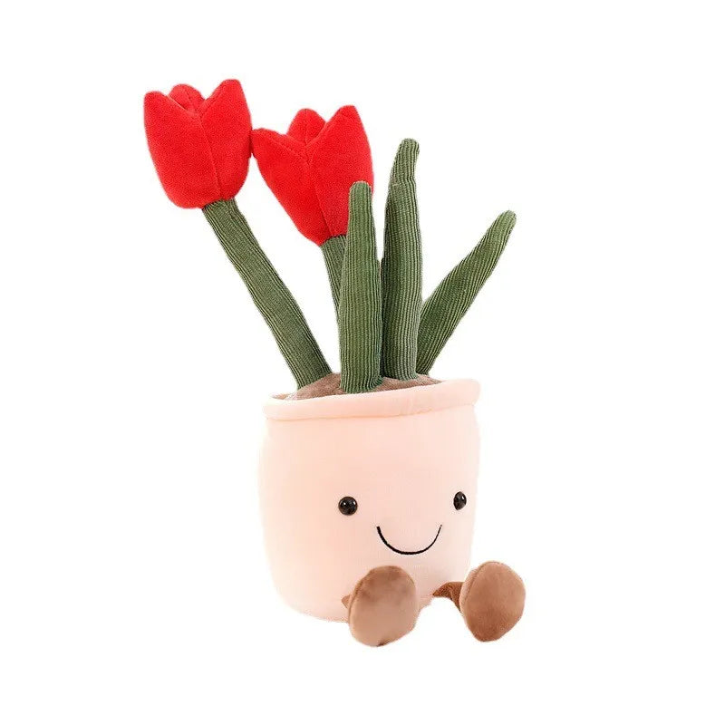 Funny Flower Cuddle - BloomBuddy-Red Tulip-State of Style