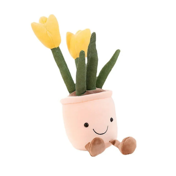 Funny Flower Cuddle - BloomBuddy-Yellow Tulip-State of Style
