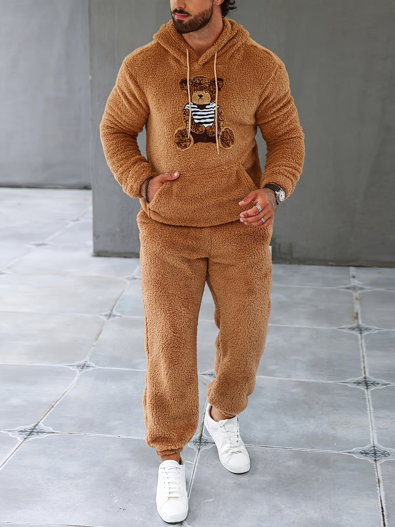 Fuzzy Fleece Two-Piece Outfit Set - Logan-Brown-S-State of Style