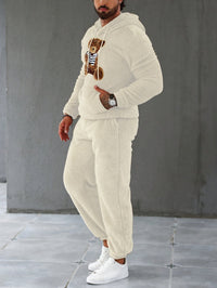 Fuzzy Fleece Two-Piece Outfit Set - Logan-White-S-State of Style