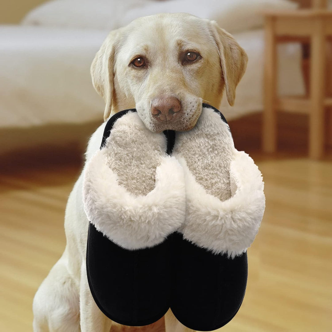 Fuzzy Memory Foam Slippers - SoftStep-Chestnut-4-State of Style
