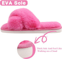 Fuzzy Slippers with Memory Foam - CloudStep-Black-3.5 - 4-State of Style