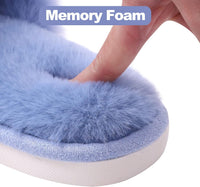 Fuzzy Slippers with Memory Foam - CloudStep-Black-3.5 - 4-State of Style