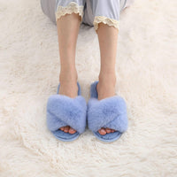 Fuzzy Slippers with Memory Foam - CloudStep-Black-3.5 - 4-State of Style