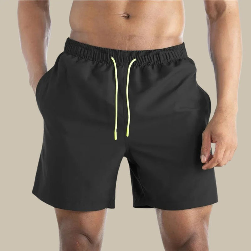 Gabriel Swim Shorts | Quick-Dry & Comfortable-Black-S-State of Style