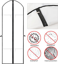 Extra-Long Dress & Gown Garment Bag – 180cm Protective Covers with Handles