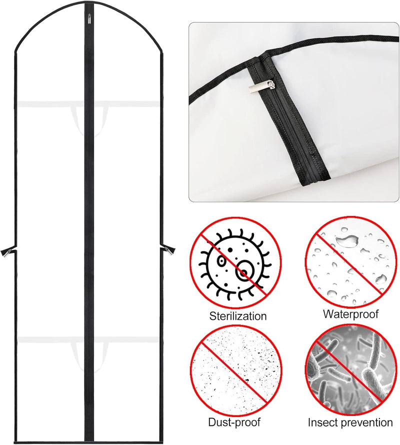 Extra-Long Dress & Gown Garment Bag – 180cm Protective Covers with Handles