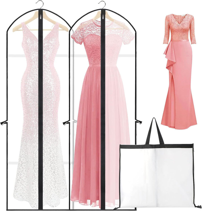 Extra-Long Dress & Gown Garment Bag – 180cm Protective Covers with Handles