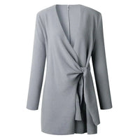 Knitted Women's Cardigan with Bow Belt – Elin