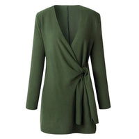 Knitted Women's Cardigan with Bow Belt – Elin