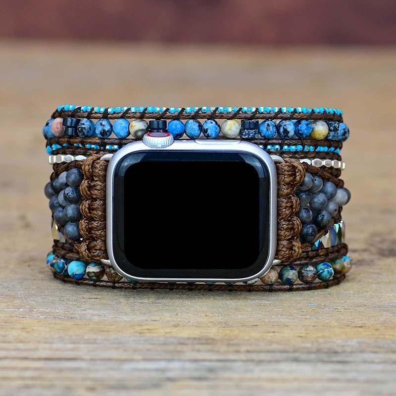 Gemstone Apple Watch Band - Azure-S (14-16 cm)-State of Style