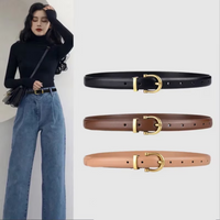 Genuine Leather Luxury Designer Belt-Brown-100 CM-State of Style