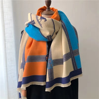 Geraldine Luxury Scarf | Stylish and Soft-Blue-State of Style