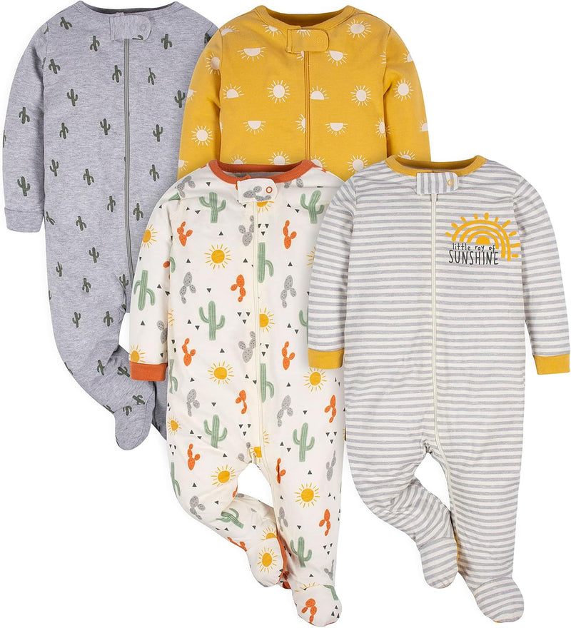 Gerber Baby Slaappakje Voor Jongens Met Voetjes-E-0-3 Months-State of Style