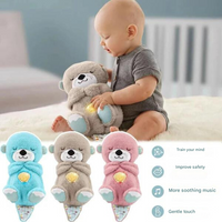 Soothing cuddly toy with music and breathing function – sleep aid for children