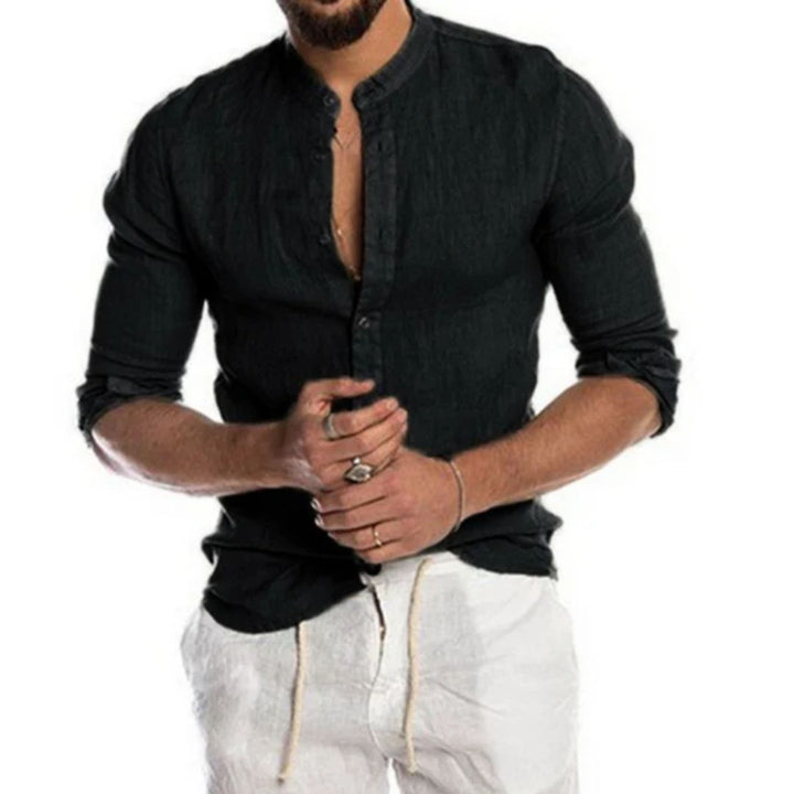 Gil Shirt | Luxurious & Comfortable-Black-S-State of Style