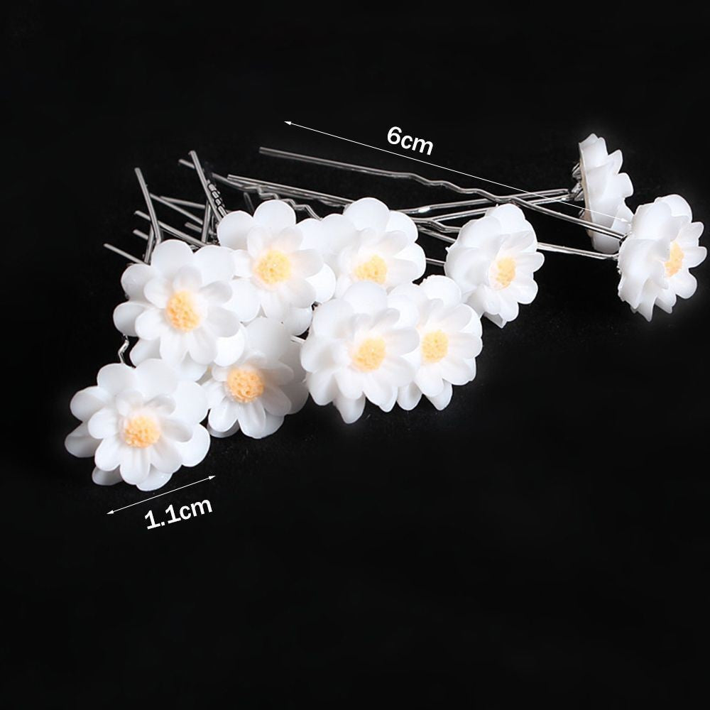 Gisela Traditional Hair Accessory – Rhinestone & Pearl U-Shaped Pins-2-State of Style
