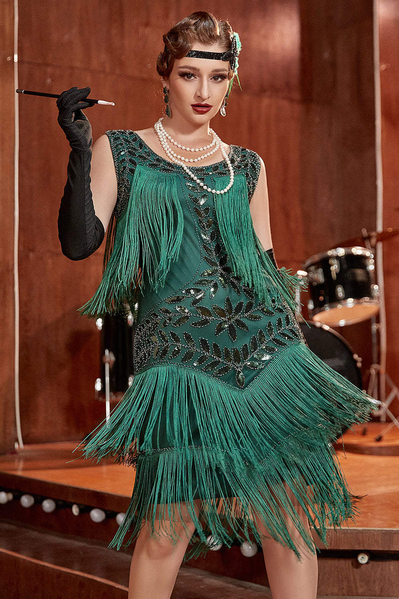Glamorous Charleston dress from the 1920s - Amelia-Champagne-S-State of Style
