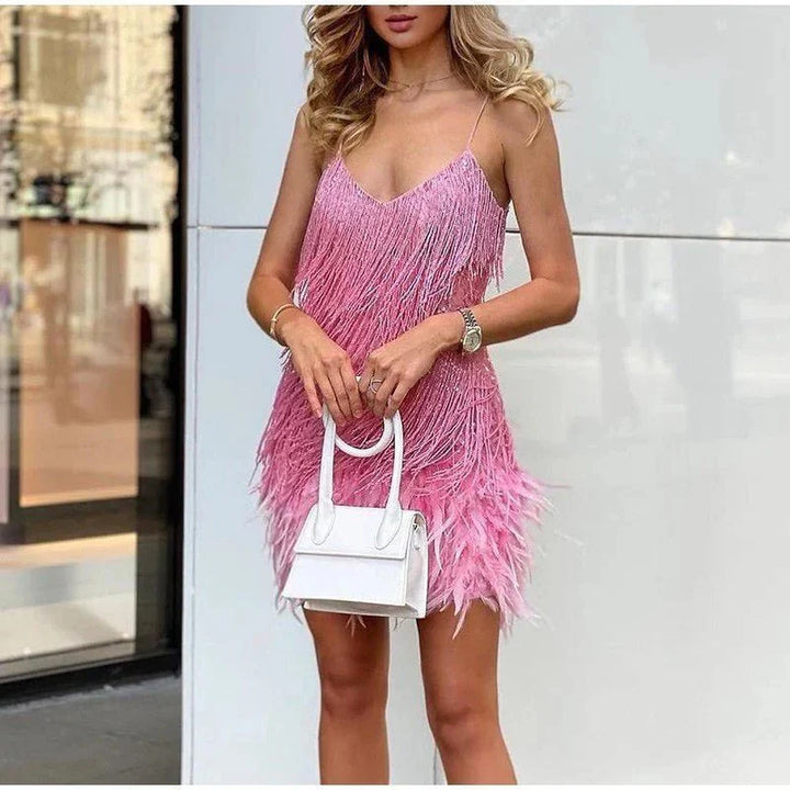 Glamorous Cocktail Dress – Celina-Pink-S-State of Style