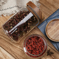 Glass Airtight Kitchen Storage Jar - LunaSeal-450ML-State of Style
