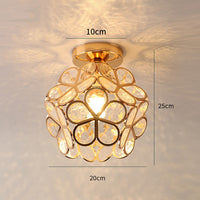 Glass Flower Ceiling Light - FloraGlow-Green-D20*H25cm-State of Style