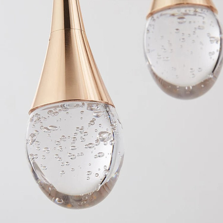Glass Pendant Light with Warm Glow - Vetra-Gold-1 lamp-State of Style