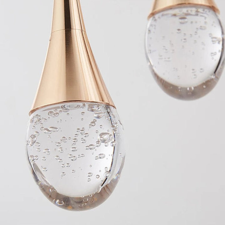 Glass Pendant Light with Warm Glow - Vetra-Gold-1 lamp-State of Style