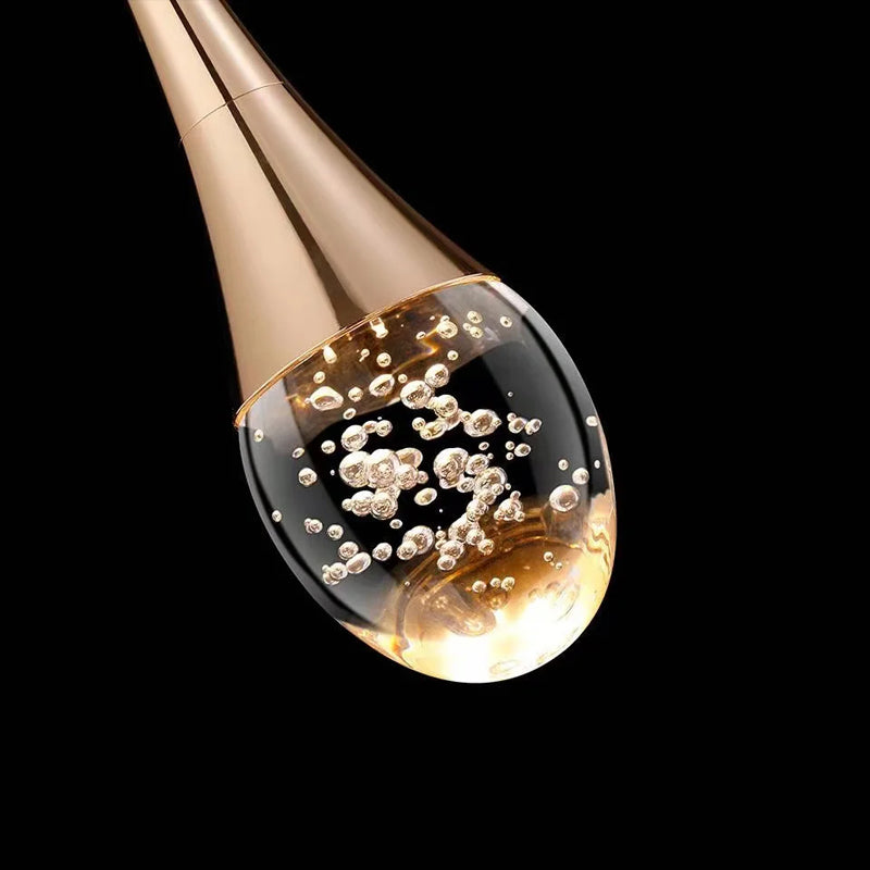 Glass Pendant Light with Warm Glow - Vetra-Gold-1 lamp-State of Style