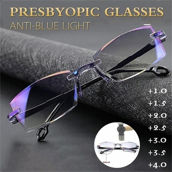 Glasses with Blue Light Filter and Multifocal Strength - VisionGuard-'+1.00/ For 35-49 Years'-State of Style