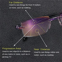 Glasses with Blue Light Filter and Multifocal Strength - VisionGuard-'+1.00/ For 35-49 Years'-State of Style