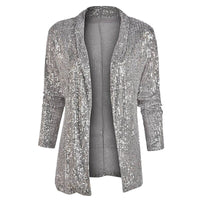 Glitter Sequin Vest - Sophia-Grey-S-State of Style