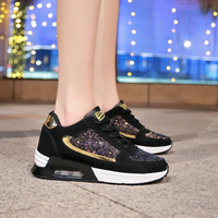 Glitter Women's Shoes for Breathable Comfort - SparkleFit-Black-purple-4-State of Style