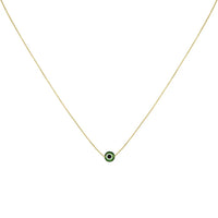 Glossy Nazar Necklace - Amira-Green-Gold-State of Style