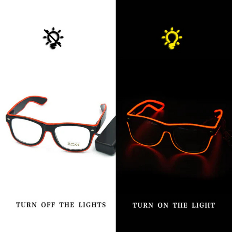 Glowing Neon Glasses - LumaGlow-Blue-State of Style