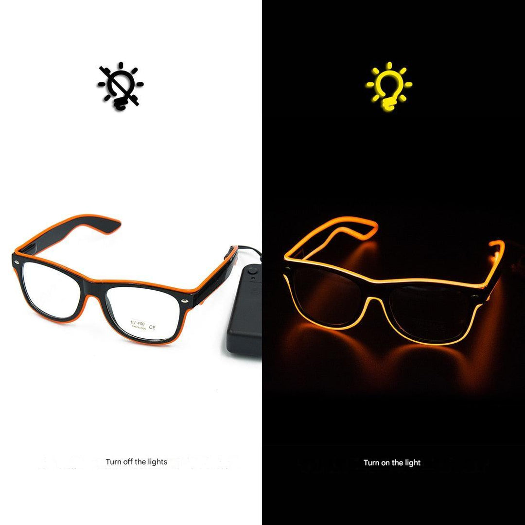 Glowing Neon Glasses - LumaGlow-Blue-State of Style