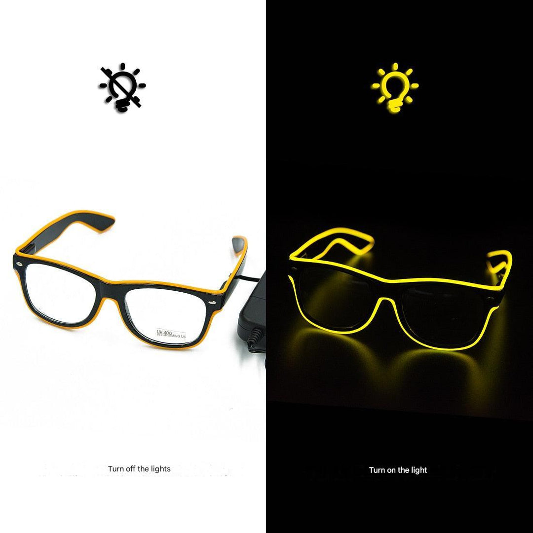 Glowing Neon Glasses - LumaGlow-Blue-State of Style