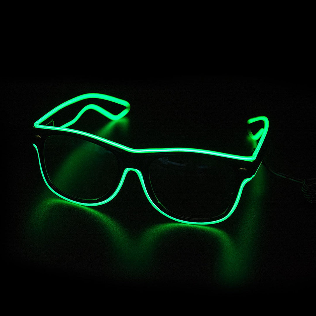 Glowing Neon Glasses - LumaGlow-Green-State of Style