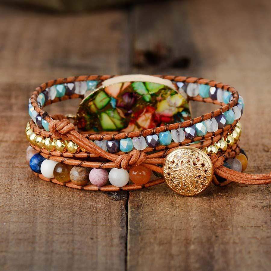 Goddess Amazonite Wrap Bracelet - Aurora-State of Style