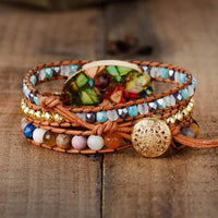 Goddess Amazonite Wrap Bracelet - Aurora-State of Style