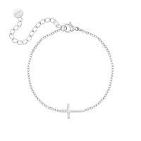 Gold and Silver Cross Bracelet | Women's Stylish Jewellery-Gold-plated-State of Style