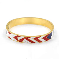 Gold Charm Geode Bracelet | Elegant Women’s Cuff Jewellery-Thalia-State of Style
