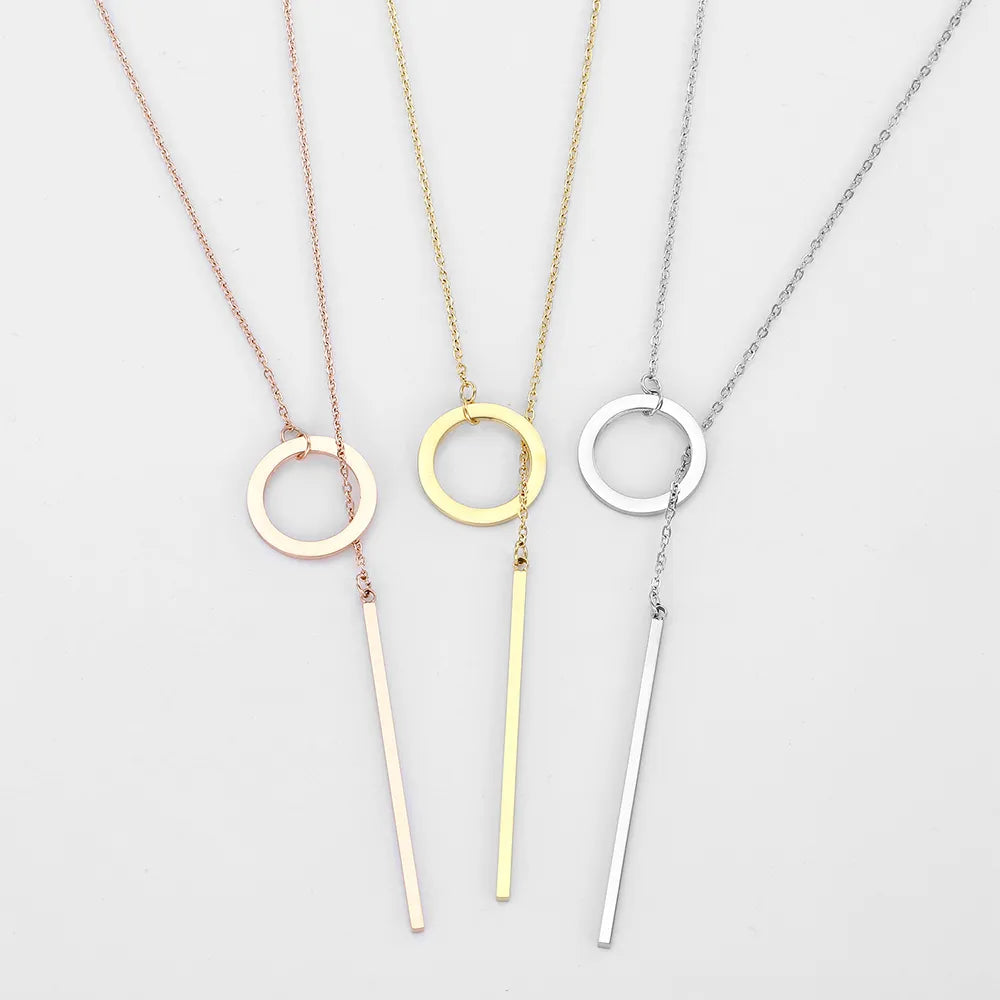 Gold Drop Bar Lariat Necklace | Elegant Women's Jewellery | Versatile Style-GOLD-State of Style