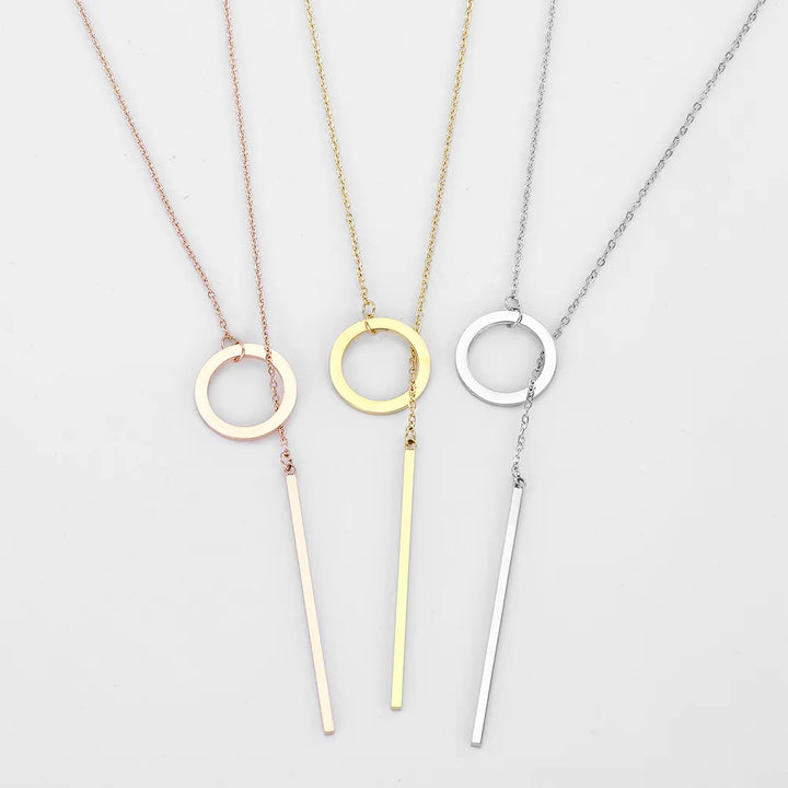Gold Drop Bar Lariat Necklace | Elegant Women's Jewellery | Versatile Style-GOLD-State of Style
