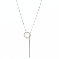 Gold Drop Bar Lariat Necklace | Elegant Women's Jewellery | Versatile Style-SILVER-State of Style