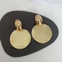 Gold Earrings with Round Dangle Charms - Amaya-State of Style
